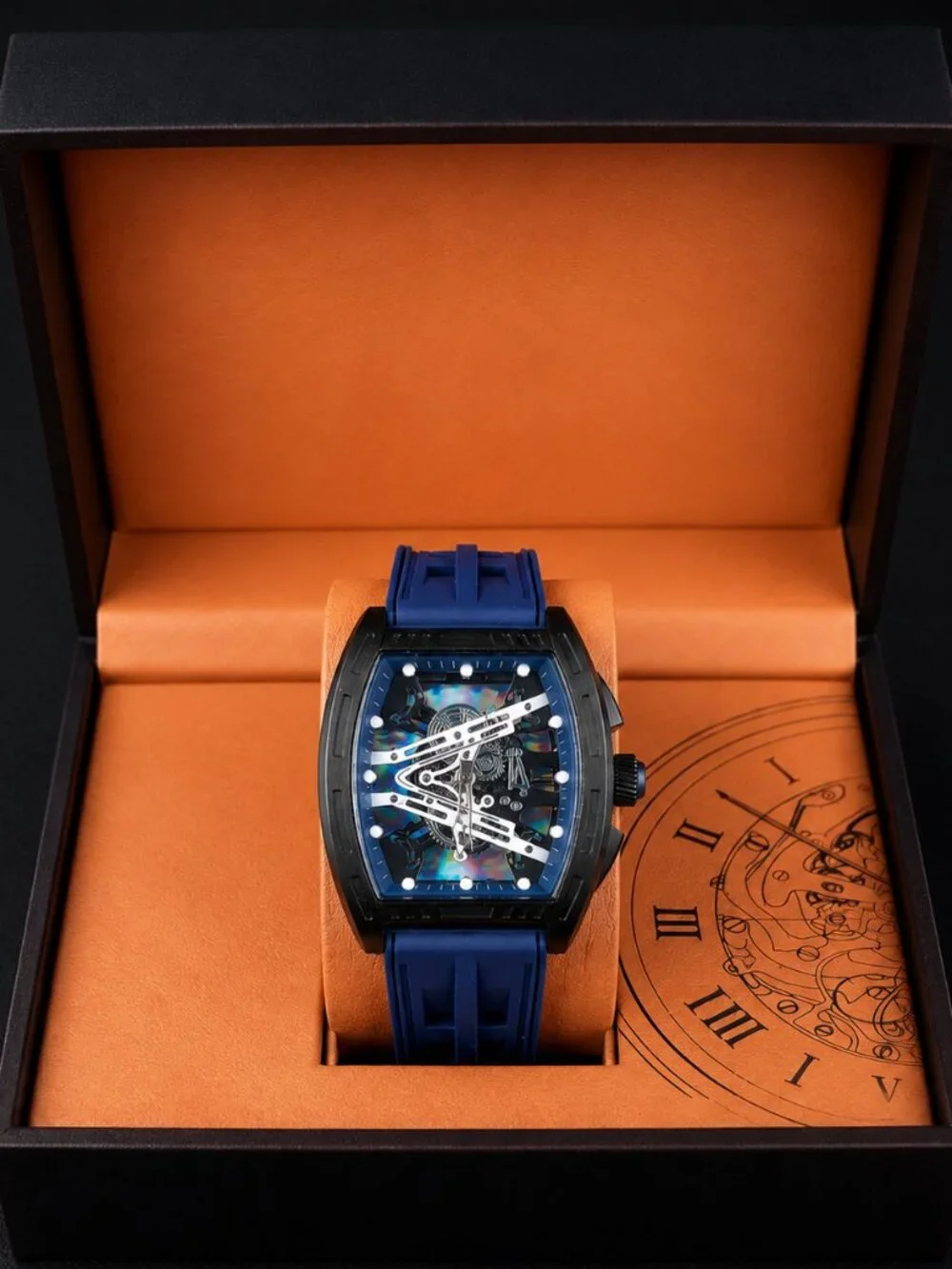Richard mille watch 1:1 Navy Blue /  Black.Larp